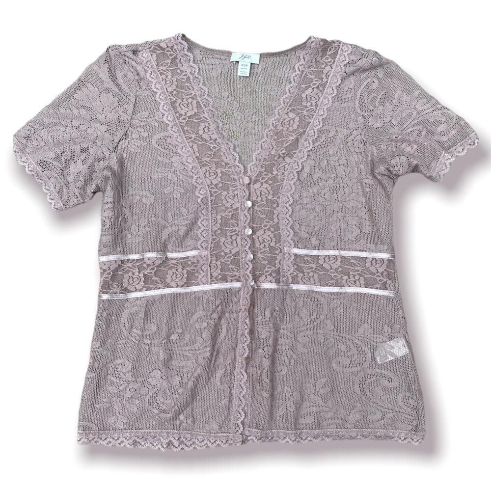 Purple Lace Top